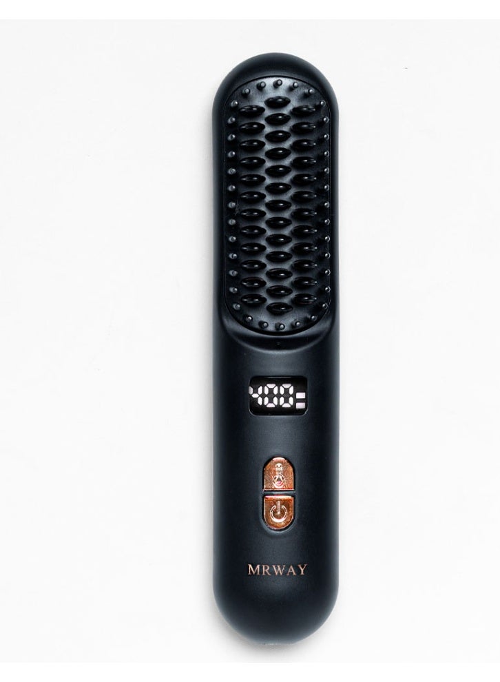 MRWAY Fast drying and styling: This hair straightening brush can dry and style your hair at the same time, saving you time and effort. - Image 1