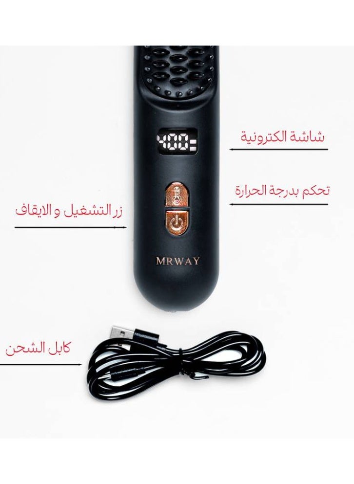 MRWAY Fast drying and styling: This hair straightening brush can dry and style your hair at the same time, saving you time and effort. - Image 3