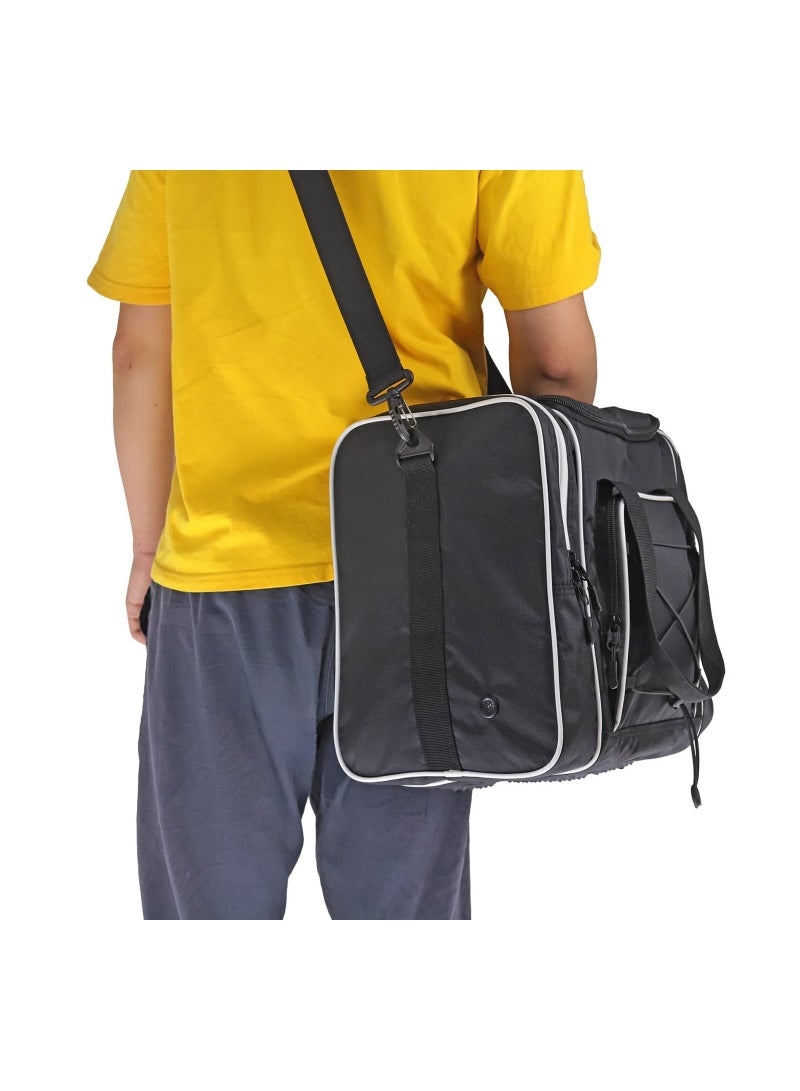 Generic Single Bowling Ball Bag, Padded Bowling Ball Tote Bag Bowling Ball Holder with Padded Ball Holder Bowling Equipment Padded Tote Bag, 2 Pockets fit Bowling Shoes Up to Mens Size 14 and Accessories - Image 5