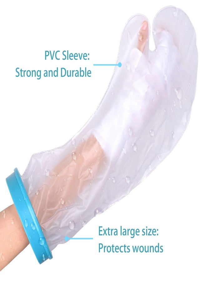 WNHTFAC Waterproof Cast Cover Arm Adult for Swimming, Cast Protector for Broken Hand, Reusable Adult Half Arm Cast Sleeve Bag Cast Cover for Shower Bath Arms Hands Wrist Finger to Keep Wounds Dry - Image 3
