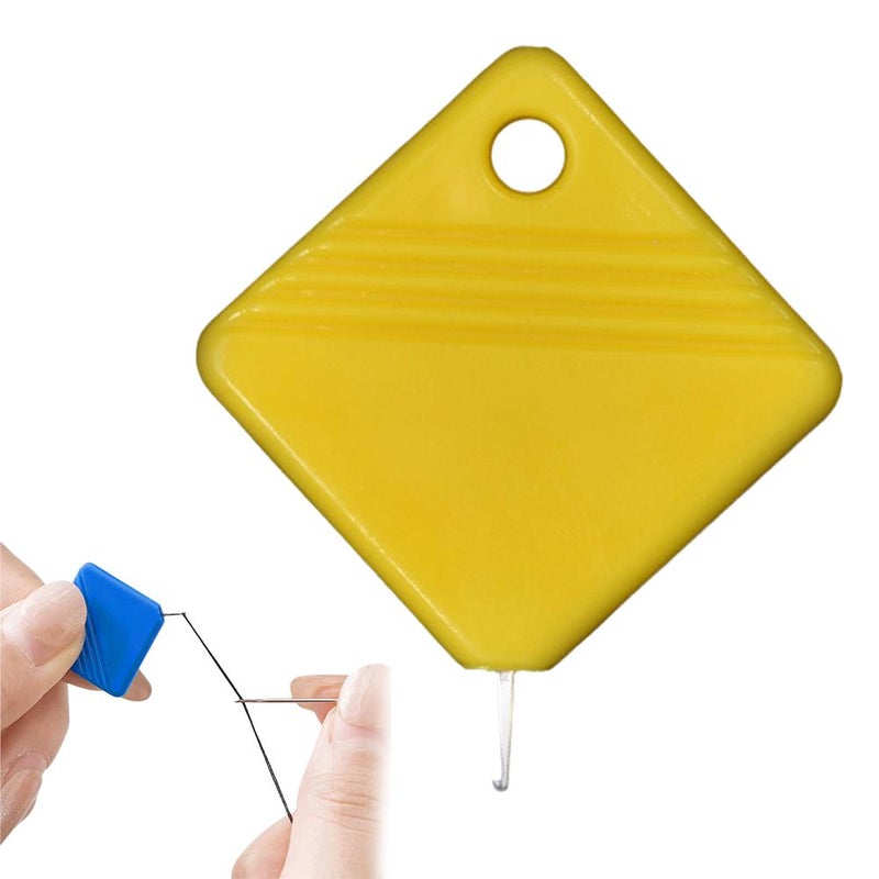 Colorful plastic square threader, sewing DIY accessory, household needle threader, convenient square needle detector. - Image 4