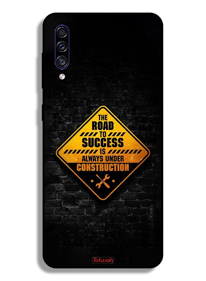 Tolwak Samsung Galaxy A30s Protective Case Cover The Road To Success Is Always Under Construction - Image 1