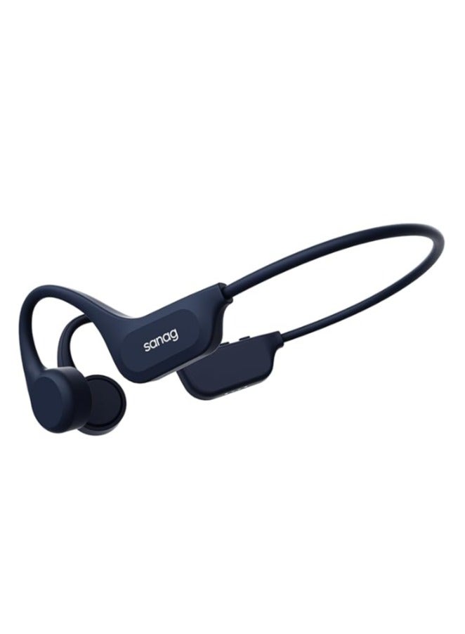 ساناج SANAG B60SPro Max Bone Conduction Headphones Open Ear Wireless Swimming Headphones Built-in 64GB Memory IPX8 Waterproof Sport Earphones Noise Reduction 10H Playtime for Gym Running Cycling(Blue) - Image 1