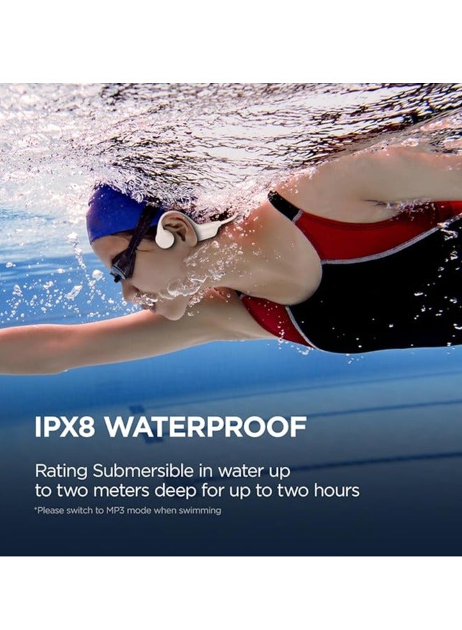 ساناج SANAG B60SPro Max Bone Conduction Headphones Open Ear Wireless Swimming Headphones Built-in 64GB Memory IPX8 Waterproof Sport Earphones Noise Reduction 10H Playtime for Gym Running Cycling(Blue) - Image 3