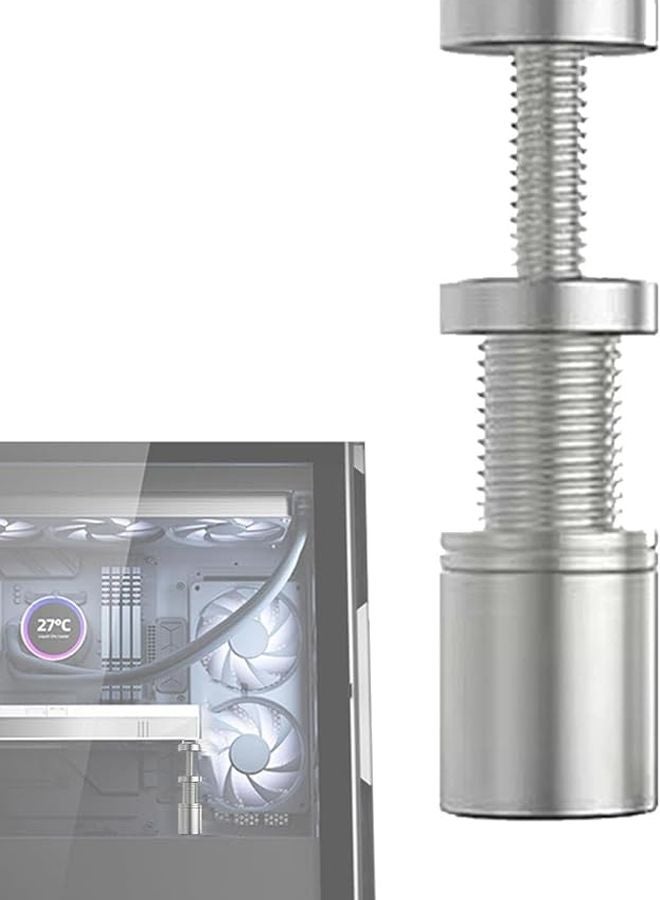 حامل بطاقة الرسومات القصير من الفضة، قوس دعم ثابت من السبائك، حامل لمنع ترهل بطاقة الرسومات - Image 1