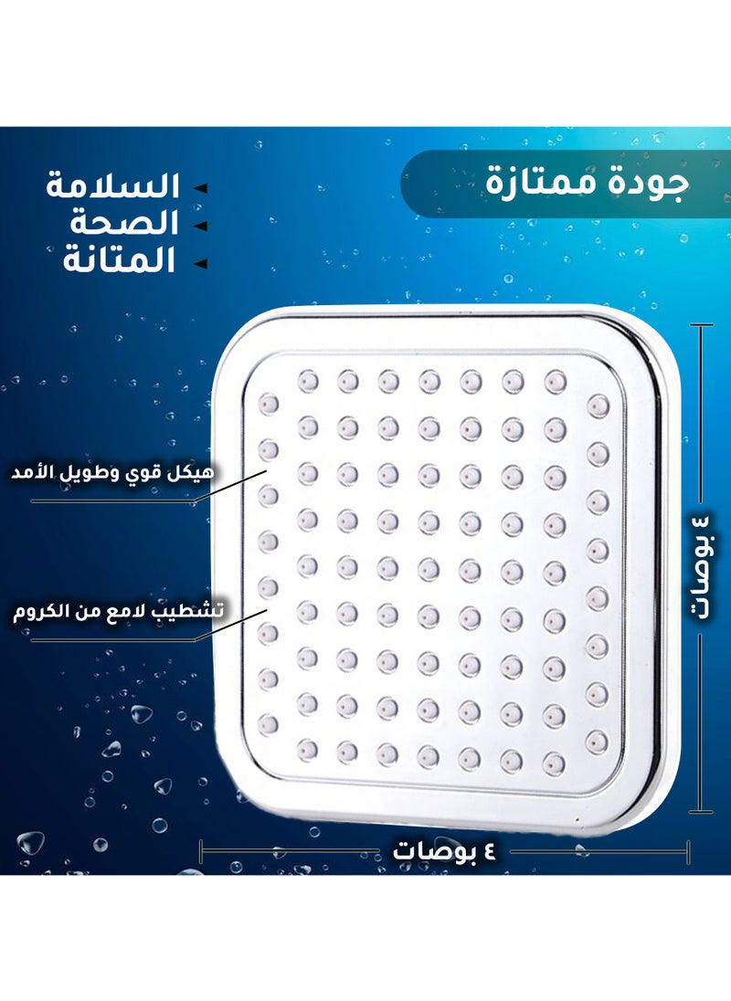 أيه بي جي - تركيب فلتر ودش عالي الضغط بـ 25 مرحلة – رأس دش قابل للفصل 6 إنش، 5 أوضاع رذاذ، زاوية قابلة للتعديل، منقي مياه للمياه الصعبة، يزيل الكلور والفلورايد (كروم) - Image 1