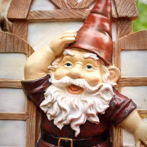 Floryden Garden Gnomes Tree Hugger, Tree Face Garden Gift, Garden Peeker Yard Art Resin, 12 inch - Image 3