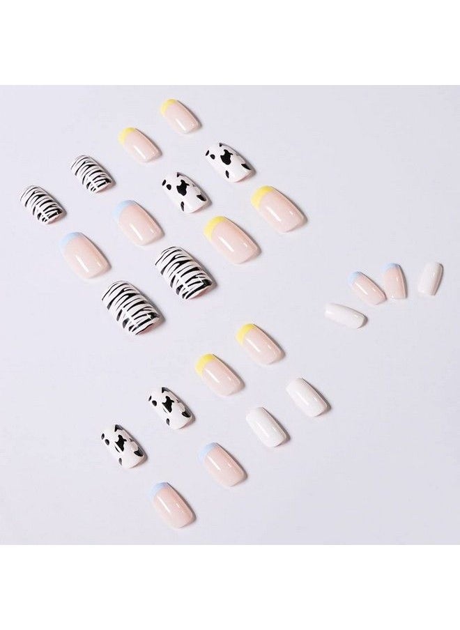 KLOSS BEAUTY - Why So Fun Nails Set Of 24 Reusable Uv Treated Gel Finished Presson Nails With Glossy Finish (Assorted Like In Picture) - Image 1
