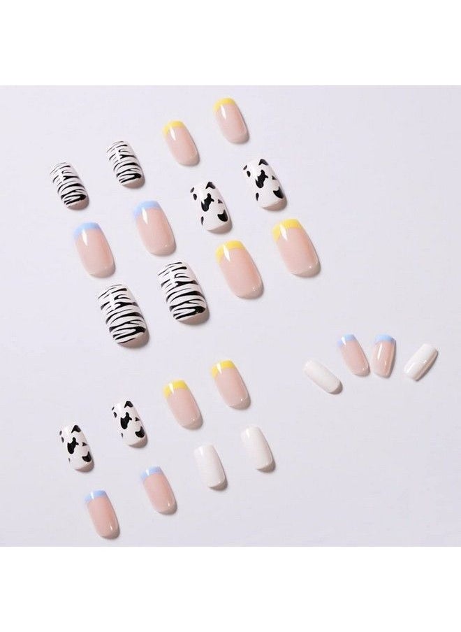 KLOSS BEAUTY - Why So Fun Nails Set Of 24 Reusable Uv Treated Gel Finished Presson Nails With Glossy Finish (Assorted Like In Picture) - Image 1