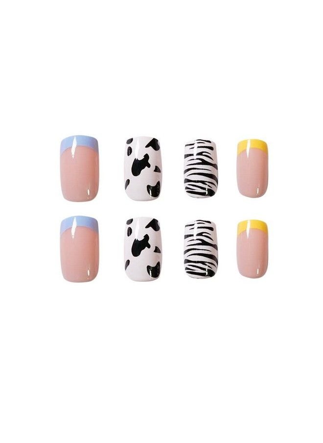 KLOSS BEAUTY - Why So Fun Nails Set Of 24 Reusable Uv Treated Gel Finished Presson Nails With Glossy Finish (Assorted Like In Picture) - Image 1