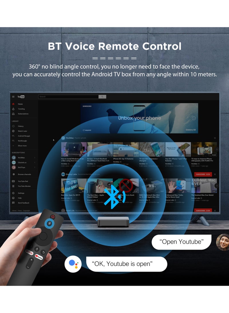 Android 12 Smart TV Box with 4K Resolution, Bluetooth Control, Voice Support, 2GB RAM and 8GB ROM - Image 5