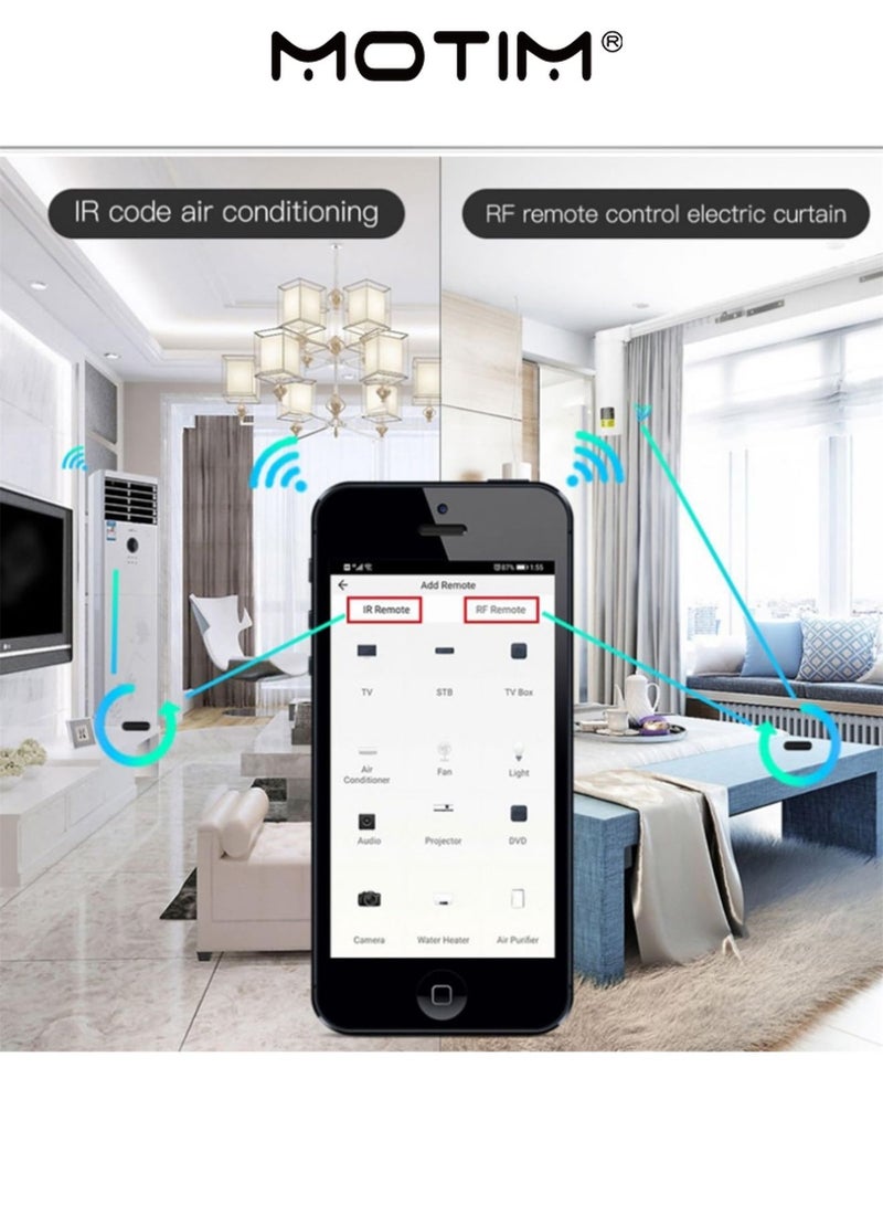 Motim WiFi IR Universal Remote Control Smart Home Infrared Remote Blaster for TV STB A/C Curtain Motor Works with Google Home - Image 5