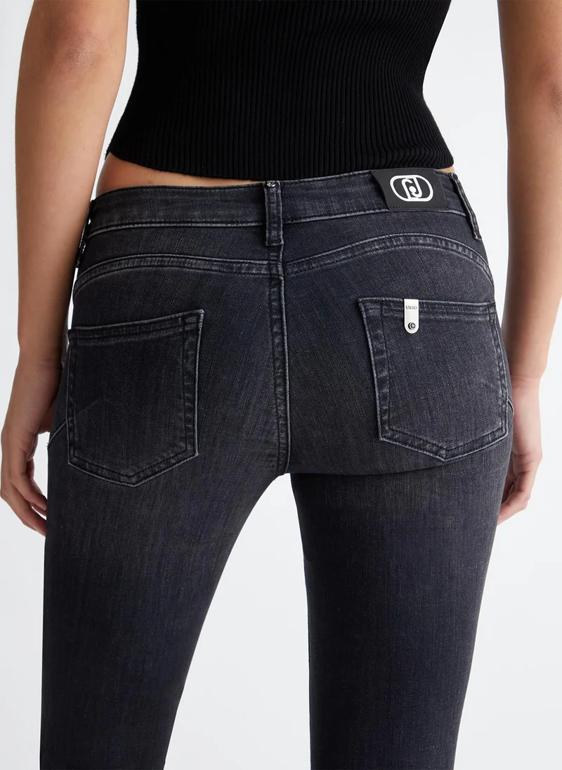 Liu Jo Bottom Up skinny jeans with gemstones