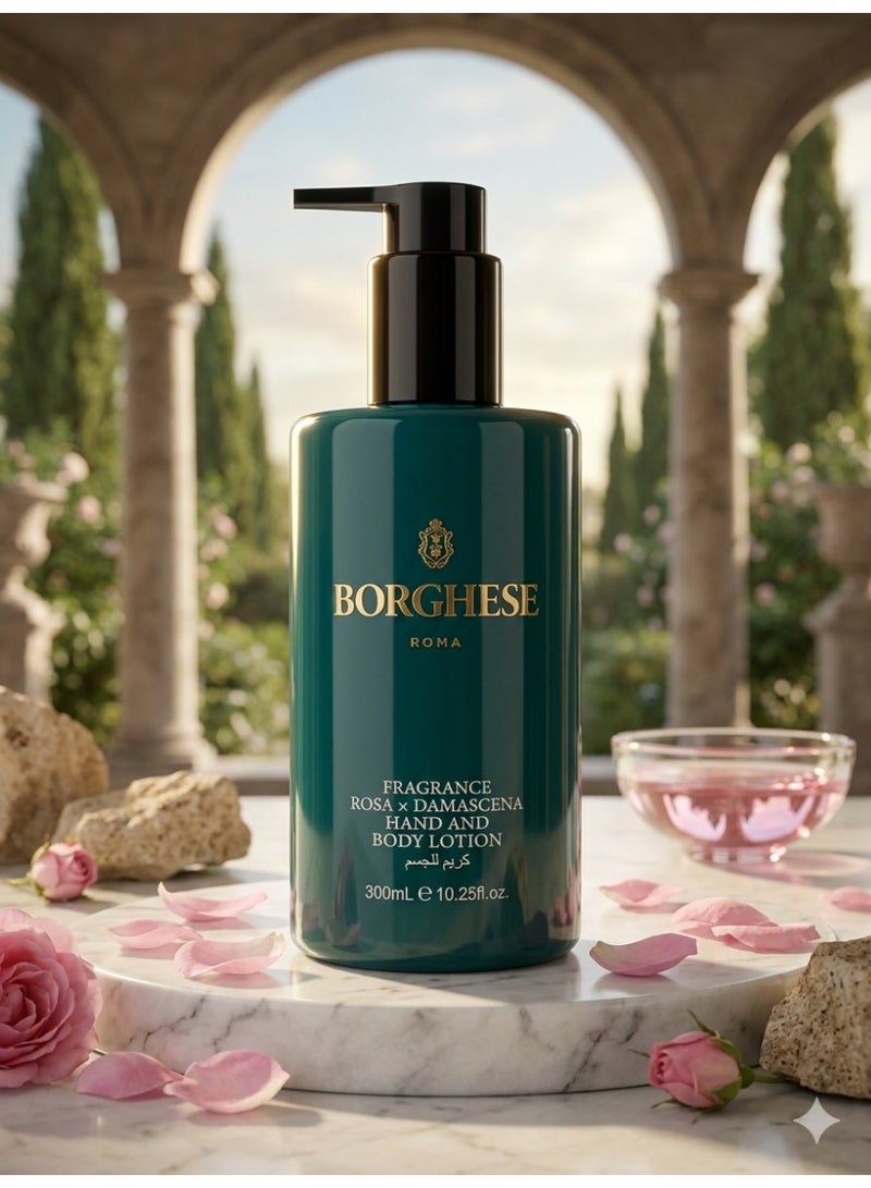 Borghese Rosa Damascena Fragrance Hand and Body Lotion - 300ml