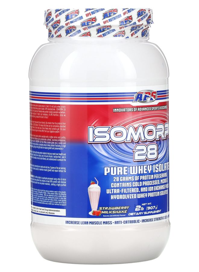 APS Isomorph 28 Pure Whey Isolate Strawberry Milkshake 2 lbs (907 g) - Image 2