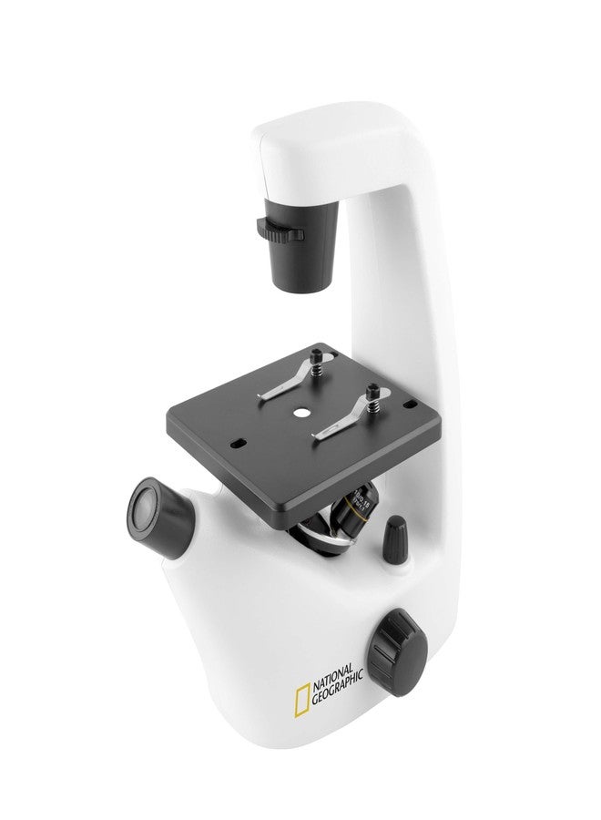 BRESSER National Geographic Inverted Microscope Set with Accessories 40-400x Power Magnification Ages 10+ - Image 1
