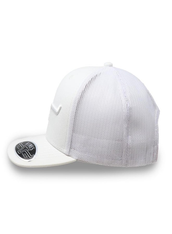 Kimes Ranch Caps Adjustable Snapback Weekly Trucker Hat White - Image 3