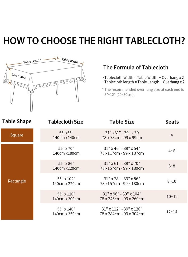 YQbest - Waterproof & Oil-Resistant PVC Table Mat, Washable Dining Tablecloth for Kitchen, Coffee Table, Hotel, Durable and Non-Slip Table Cover, Easy to Clean - Image 1