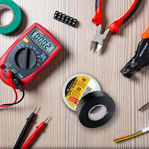 Xtricity Vinyl Red Electrical Tape 3/4 inch x 66 Ft for Electrical Insulation, Wire Bundling and DIY Repairs – Durable, Stretchy, General Purpose – Up to 600V (1 Pack) - Image 5
