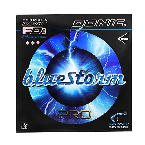 Donic BlueStorm Pro Max Table Tennis Rubber, Colour - Black - Image 1