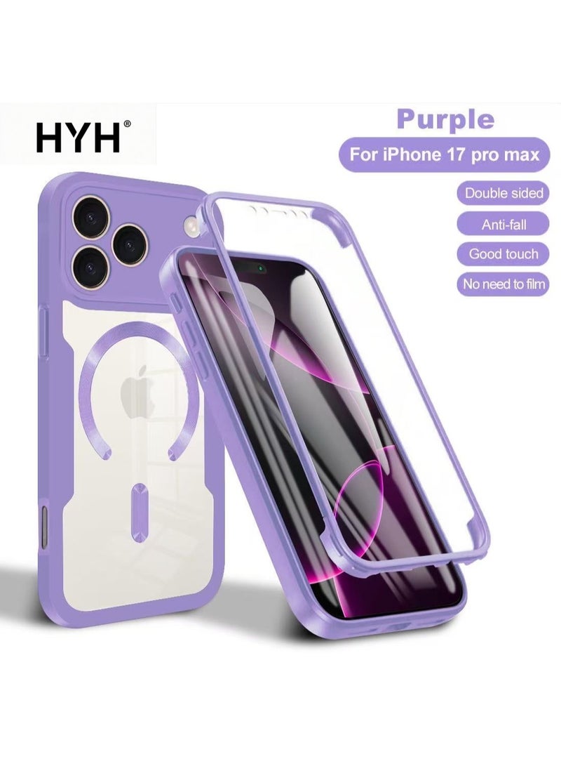 HYH 360° Full Body Magnetic Shockproof Case for iPhone 17 Pro Max, All-Round Protective Cover - Image 1