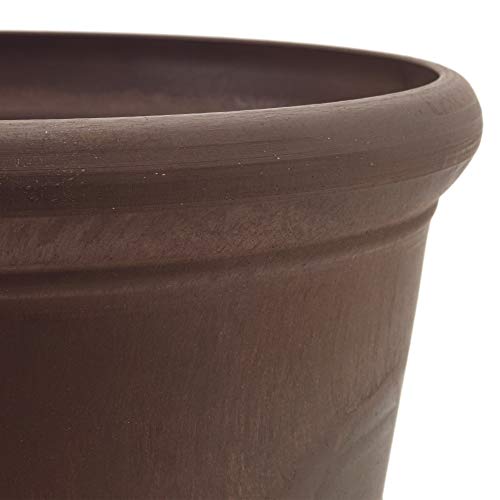 PSW Pot Collection NUR28C 10” Planter Pot for Indoor and Outdoor Plants and Gardens, 10-inch, Chocolate - Image 3