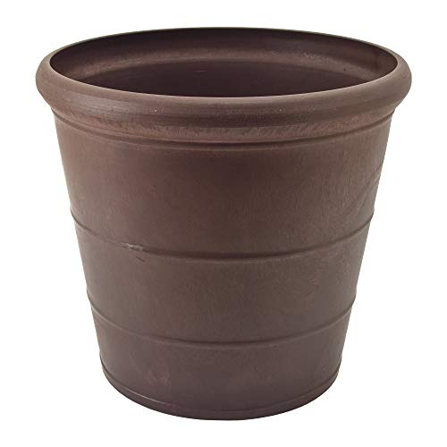 PSW Pot Collection NUR28C 10” Planter Pot for Indoor and Outdoor Plants and Gardens, 10-inch, Chocolate - Image 2