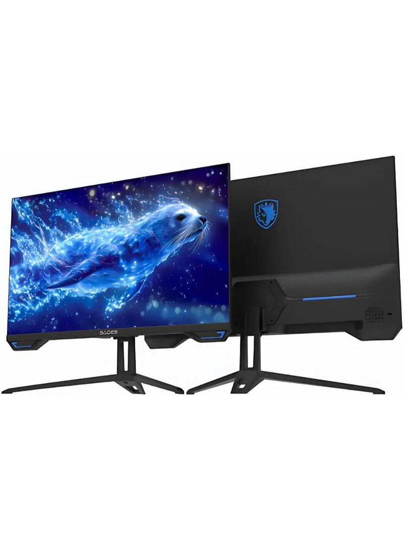 SADES SL-Sealion-27 PLUS Gaming Monitor, 27" Flat IPS, 180Hz, 1ms MPRT, Black - Image 4