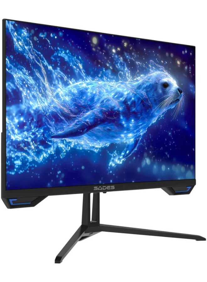 SADES SL-Sealion-27 PLUS Gaming Monitor, 27" Flat IPS, 180Hz, 1ms MPRT, Black - Image 2