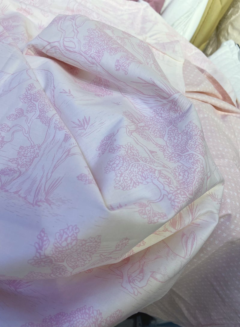 Duoduo home غطاء لحاف عالي الجودة 100% قطن، حجم كينغ، مجموعة 6 قطع مع غطاء لحاف 220*240 سم وشيت ملائم و4 أغطية وسائد - Image 2