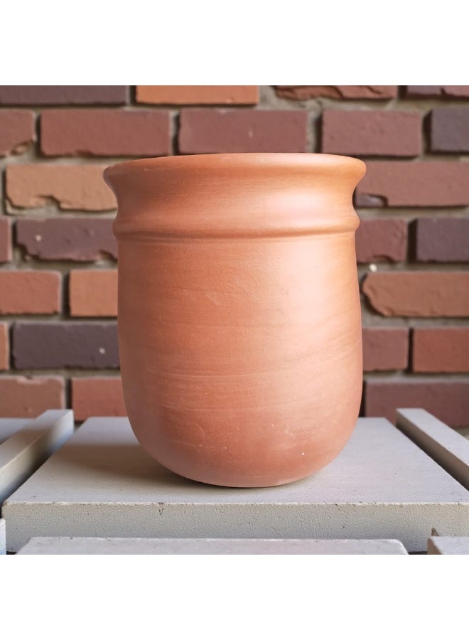 color zone pottery Turkish vase-shaped earthenware casserole dish - handmade, microwave safe, handcrafted - Image 1