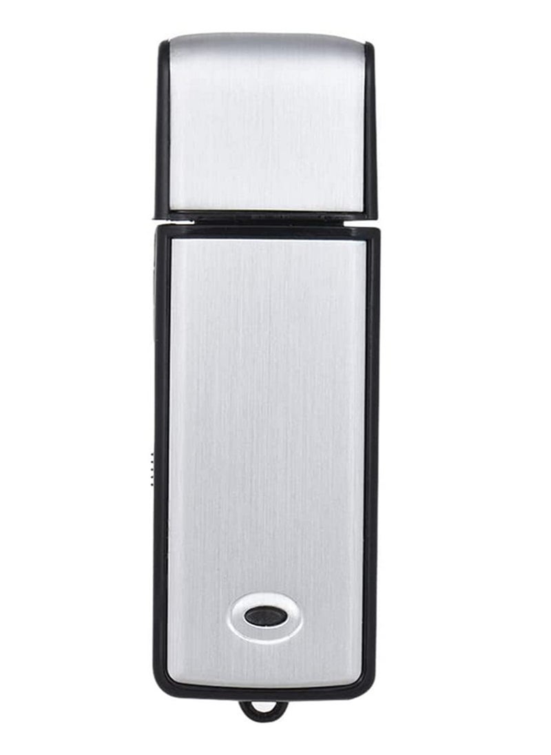 ماركة غير محددة 8GB مسجل صوت رقمي مع تسجيل بنقرة واحدة، محرك فلاش USB، تصميم بحجم الجيب، توصيل وتشغيل فوري للاجتماعات والمحاضرات والمزيد.  - Image 1