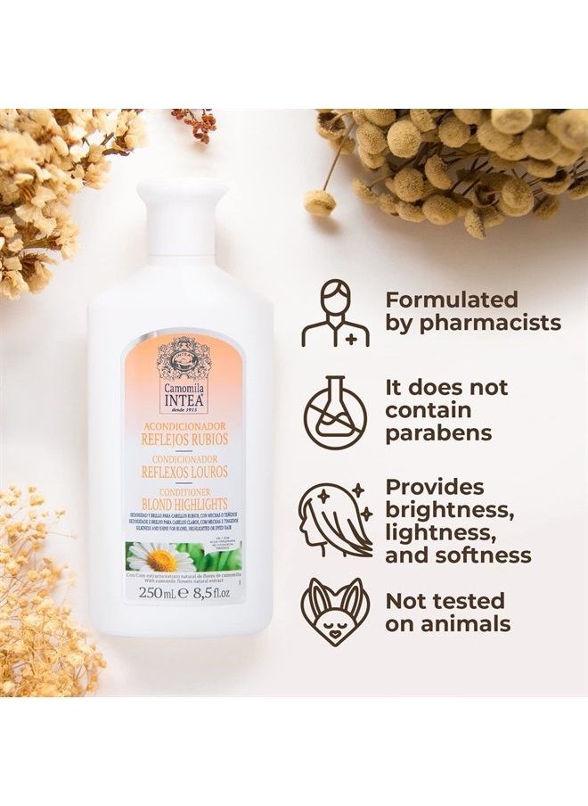 Intea Camomila Conditioner for Blonde Hair - Blonde Highlights Conditioner with Natural Chamomile Extract - Keep and Enhance Your Blonde Hair Colour - 8.5 oz (250 ml)  - Image 2