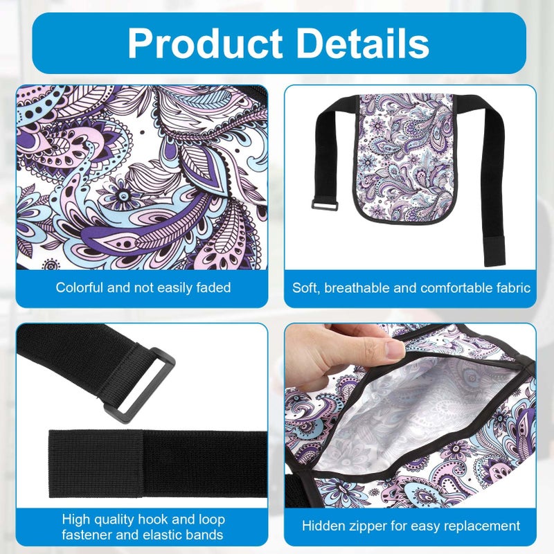 SHFGYG Catheter Bag Holder with Belt, Soft Fabric Urine Drainage Bag Holder with Adjustable Straps & Concealing Cover for 1500ml Urine Bags, Safe and Discreet - Image 4
