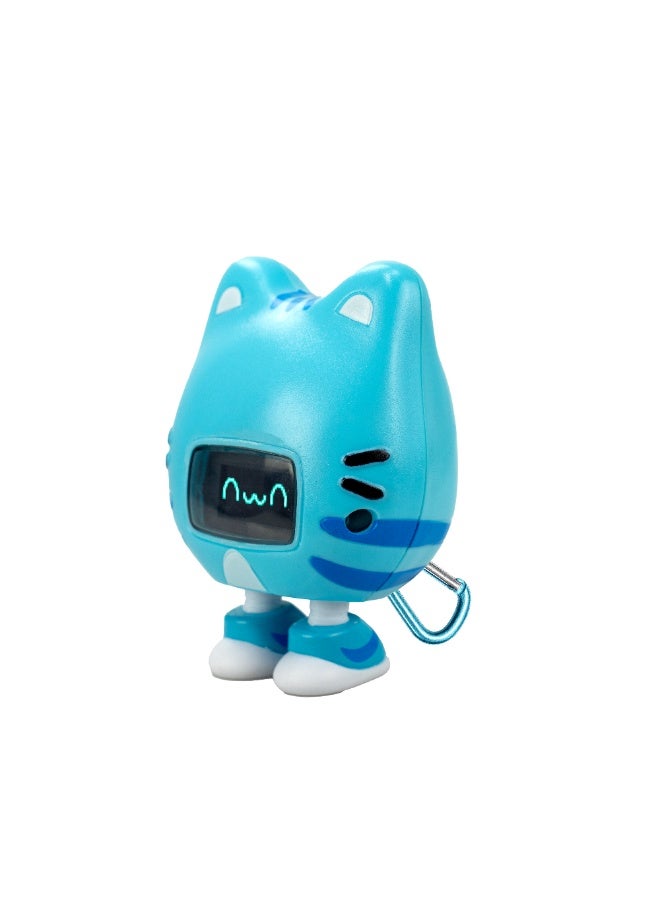 EOLO BeepBoop Interactive Pet Figure - Miao Miao | Play 4 Mini Games | Pocket-Sized Digital Character with 100+ Sounds and Animations | Collectible Electronic Pet | Take Everywhere with Keychain Clip | Imaginative Role-Play and Nurturing Skills Ideal for Kids - Image 4