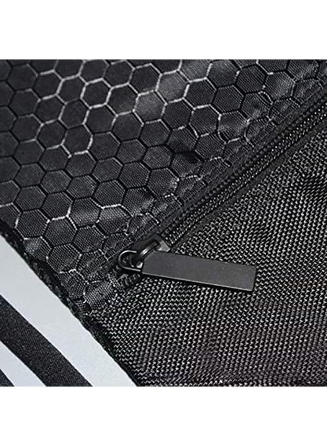 فرحة متطورة حقيبة ظهر برباط، حقيبة قماش رياضية، حقيبة برباط من قماش أكسفورد مقاومة للماء، حقيبة سباحة، حقيبة كرة السلة، حقيبة كرة القدم، سحاب 43*49 سم (أسود) - Image 5