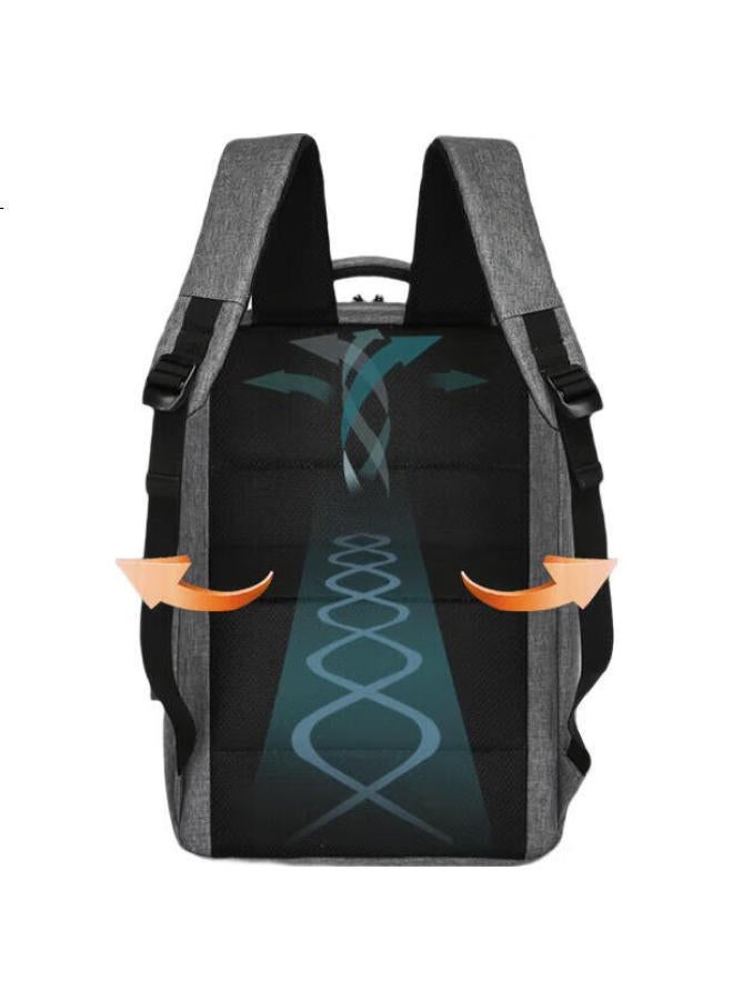 Brinch Laptop Backpack For Men And Women Business 15.6 Inch Large Capacity Travel Computer Bag - Image 2