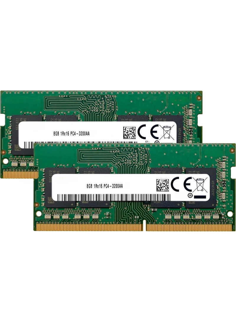 16GB (2x8GB) DDR4 3200MHz PC4-25600 SODIMM Laptop RAM – Single Rank, 260-Pin, 1.2V Memory Kit
