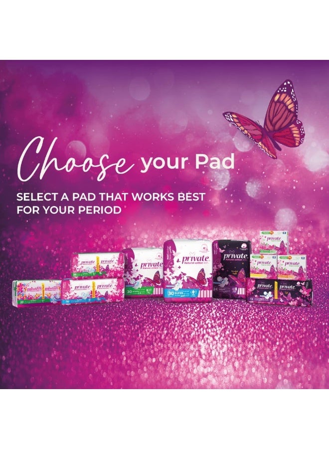 Private Sanitary Maxi Pocket Night 48 Pads White  - Image 4