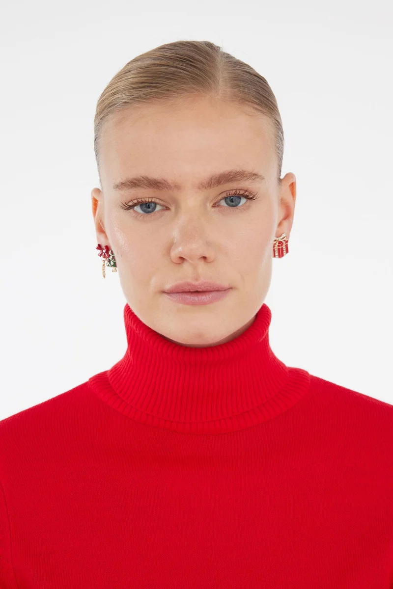 Defacto  Woman 3 piece Christmas Themed Earrings for Women | Best Price UAE