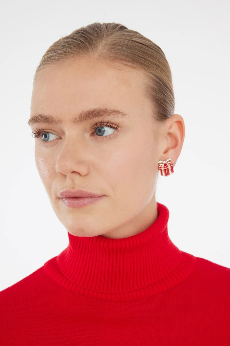 Defacto  Woman 3 piece Christmas Themed Earrings for Women | Best Price UAE