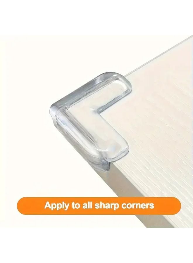 20pcs Transparent Silicone Corner Protector Set For Furniture Edge And Outlet Safety - Image 4