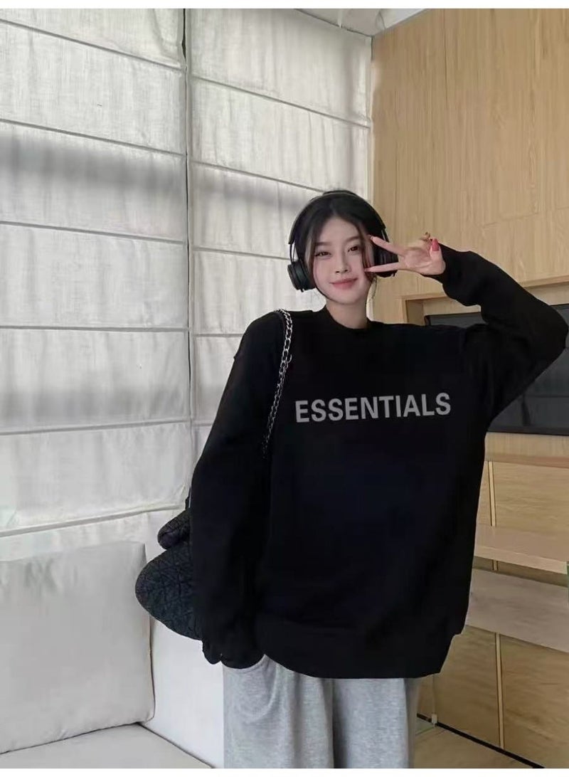 Essential Round neck loose long-sleeved shirt - Image 3