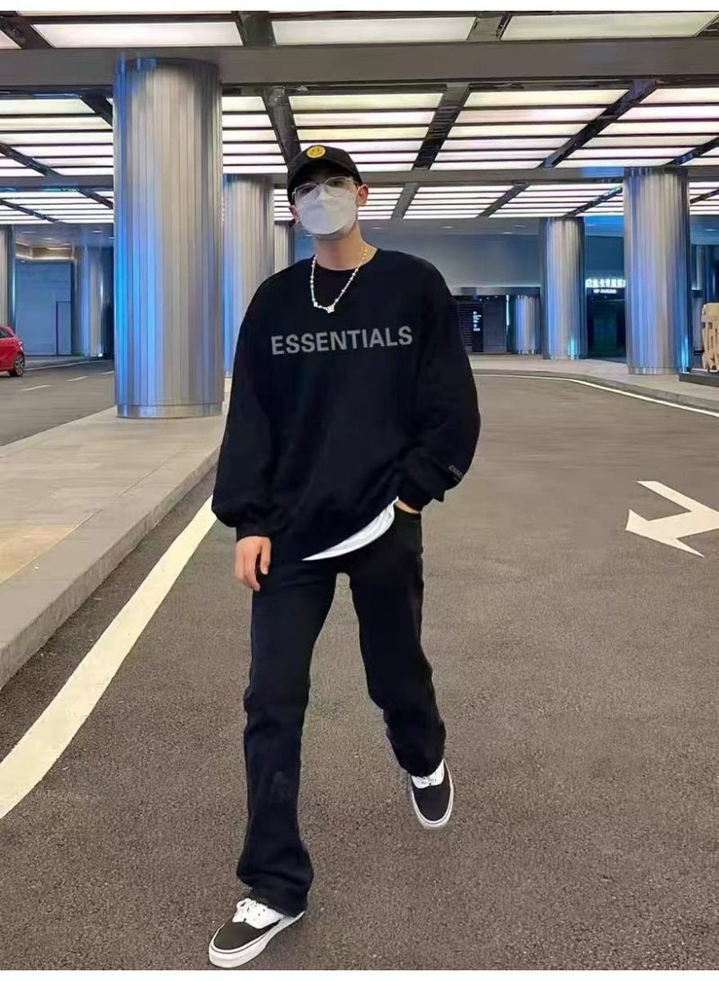 Essential Round neck loose long-sleeved shirt - Image 5