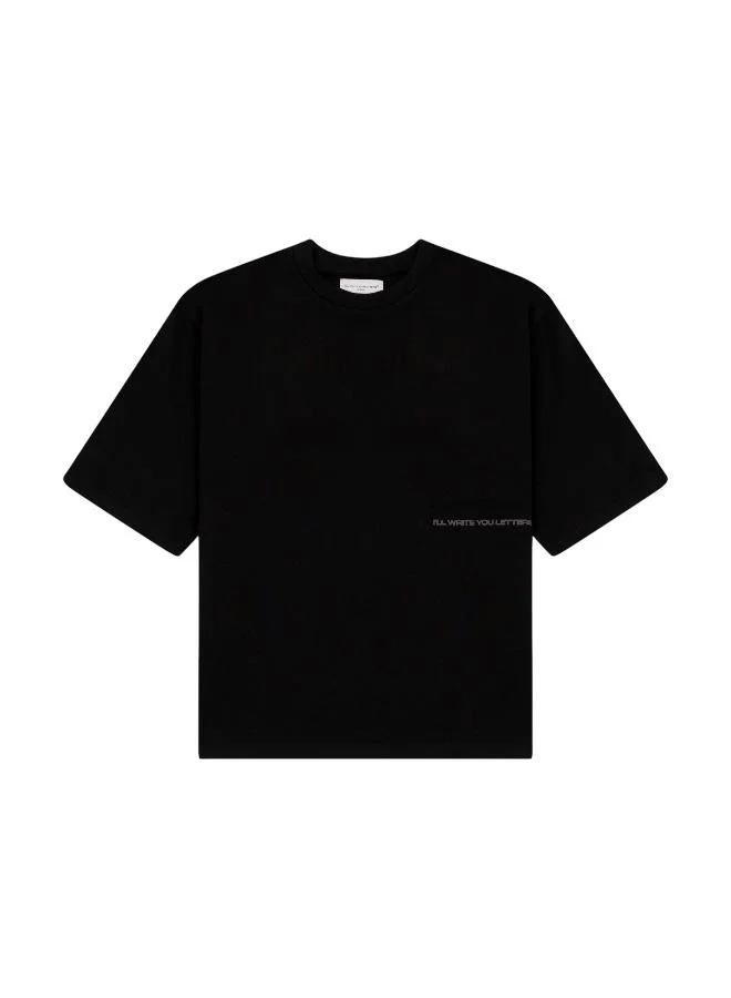 I'LL WRITE YOU LETTERS Arabic Oversize in Black