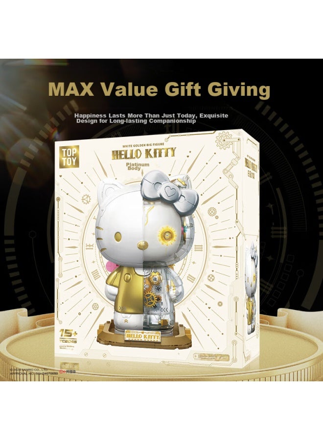 Top Toy Sanrio okitty Platinum Large Building Blocks, Assembly Toy For Children, Girls' Birthday Gift - Image 3