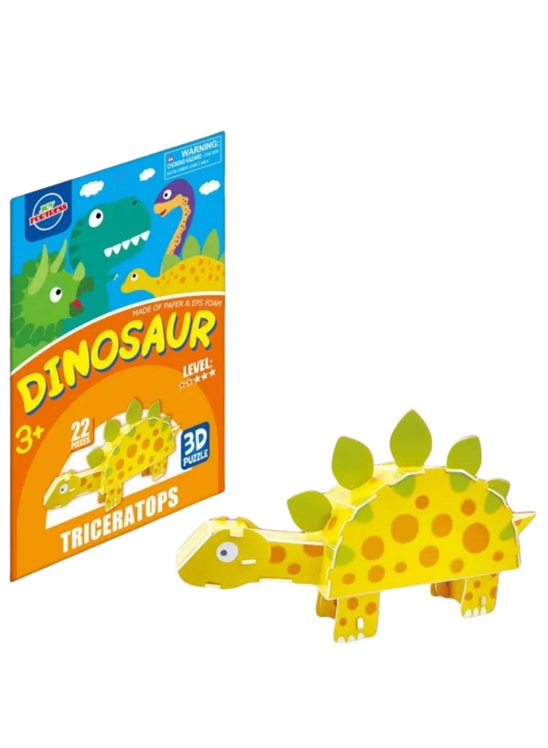 Kids' Dinosaur Series DIY Puzzle: 3D Paper Model Kit - Easy Build Educational Toy to Boost Spatial IQ - Image 2