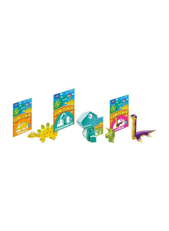 Kids' Dinosaur Series DIY Puzzle: 3D Paper Model Kit - Easy Build Educational Toy to Boost Spatial IQ - Image 1