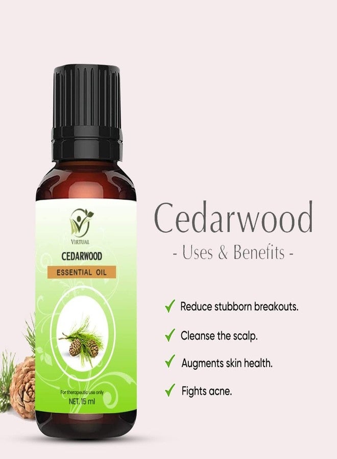 افتراضي زيت خشب الأرز العطري الافتراضي - نقي 100%، طبيعي وغير مخفف لنمو الشعر والعناية بالبشرة - Image 3