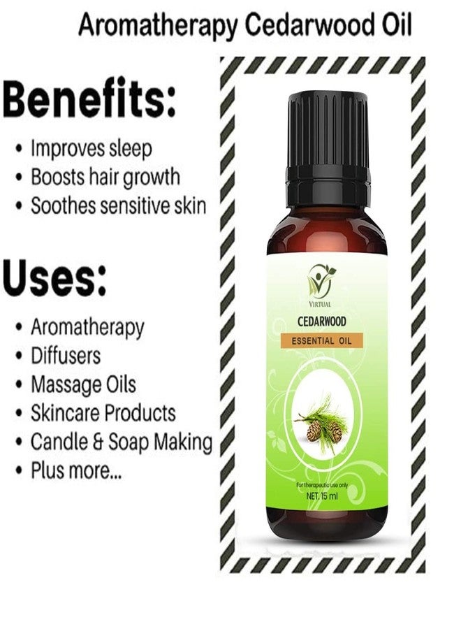 افتراضي زيت خشب الأرز العطري الافتراضي - نقي 100%، طبيعي وغير مخفف لنمو الشعر والعناية بالبشرة - Image 5